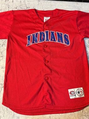 Vintage Youth Large Cleveland Indians ( now Guardians) Jersey